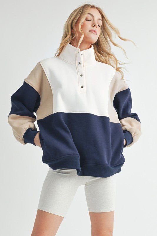 Chic Collegiate Sweatshirt Combo