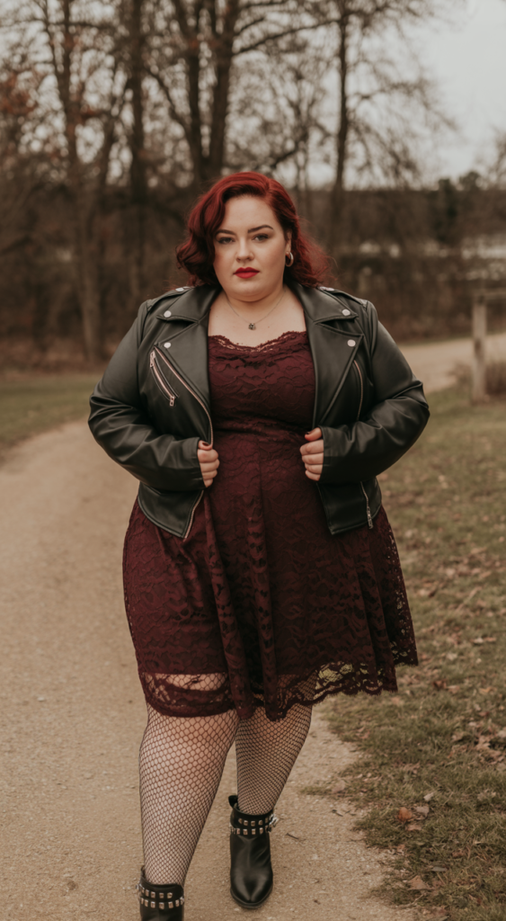 Punk Rock Leather and Lace Combo
