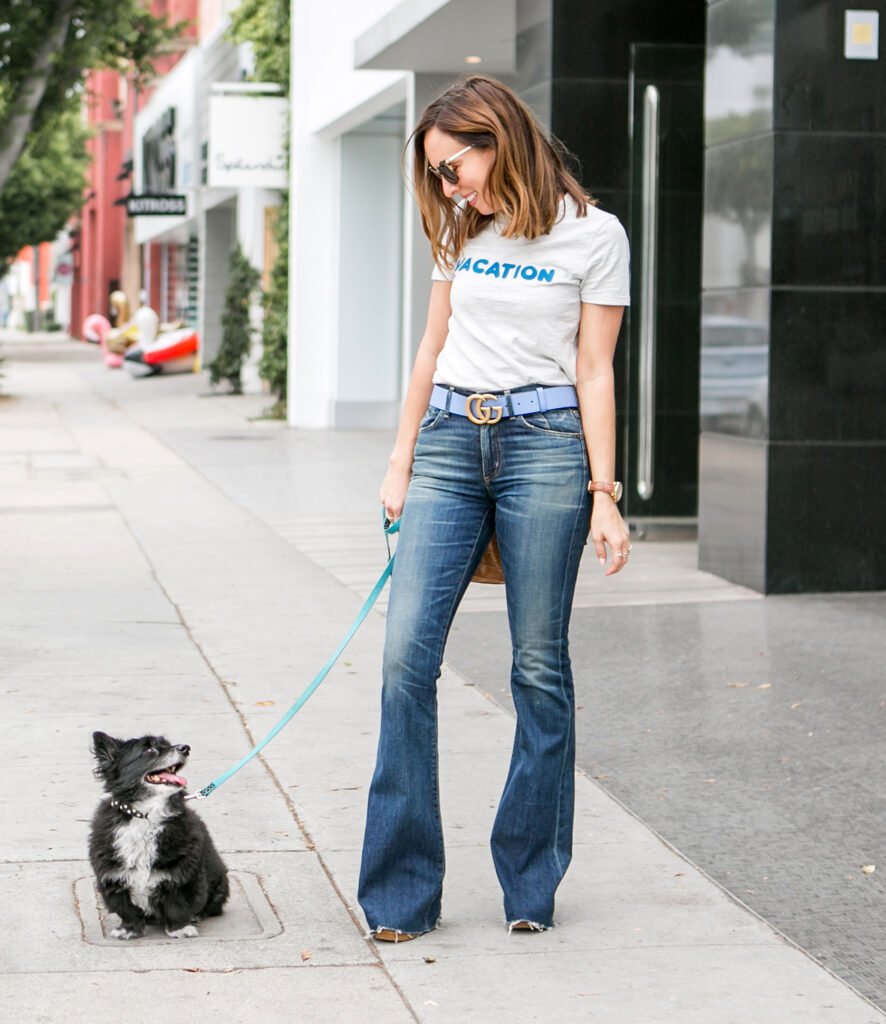 Edgy Graphic Tee and Wide-Leg Jeans