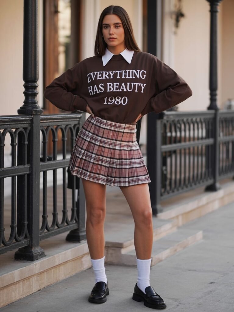 Vintage-Inspired Preppy Plaid Perfection