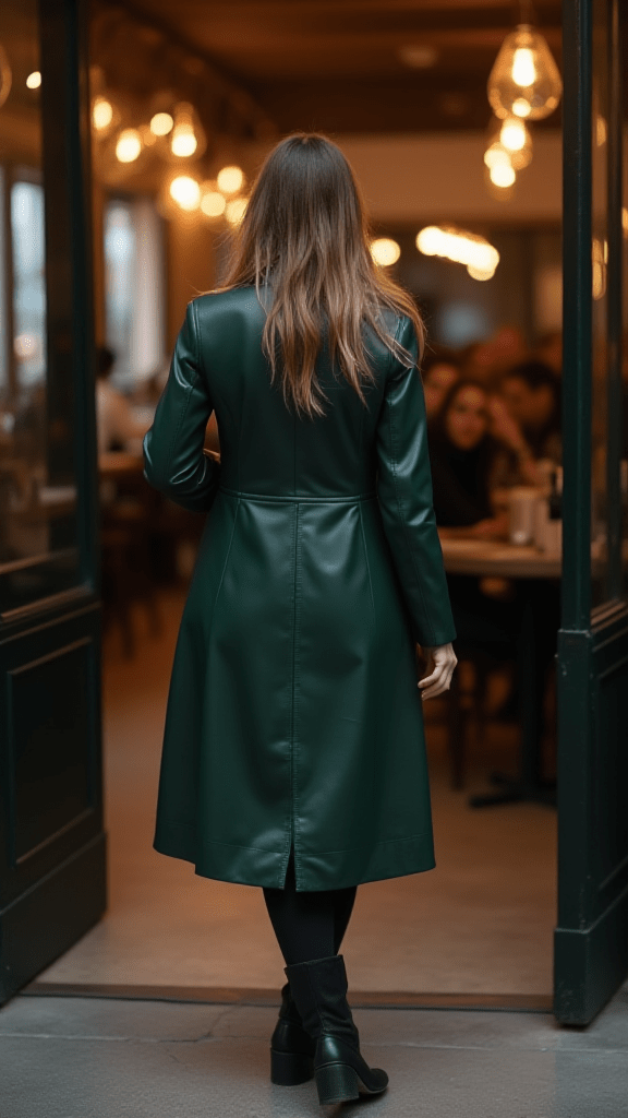 Leather Midi Dress