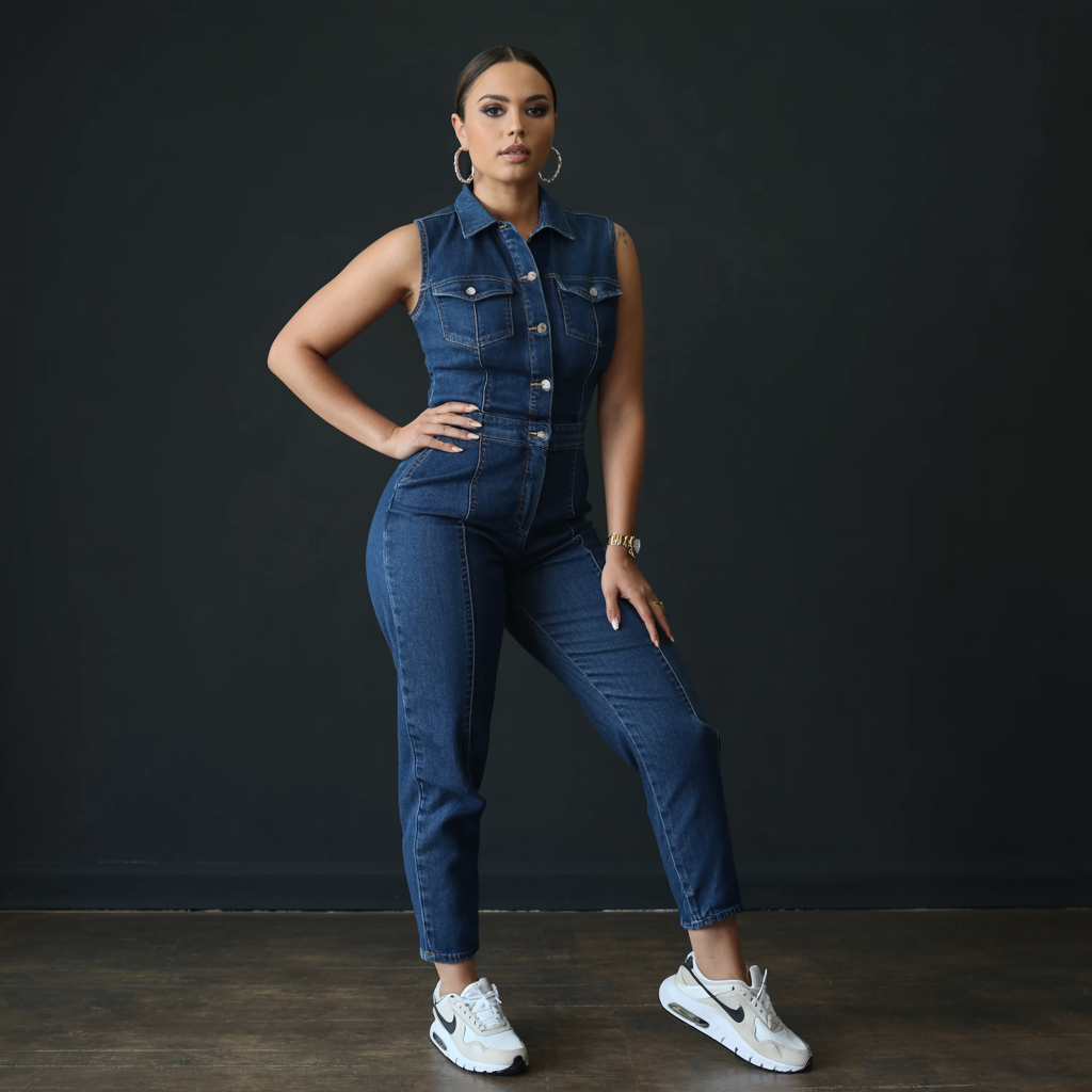 Jumpsuit with Sneakers