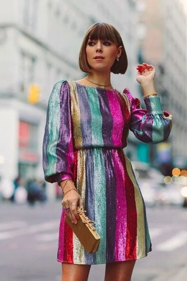 Rainbow Crop Top with High-Rise Shorts and Glitter Stickers