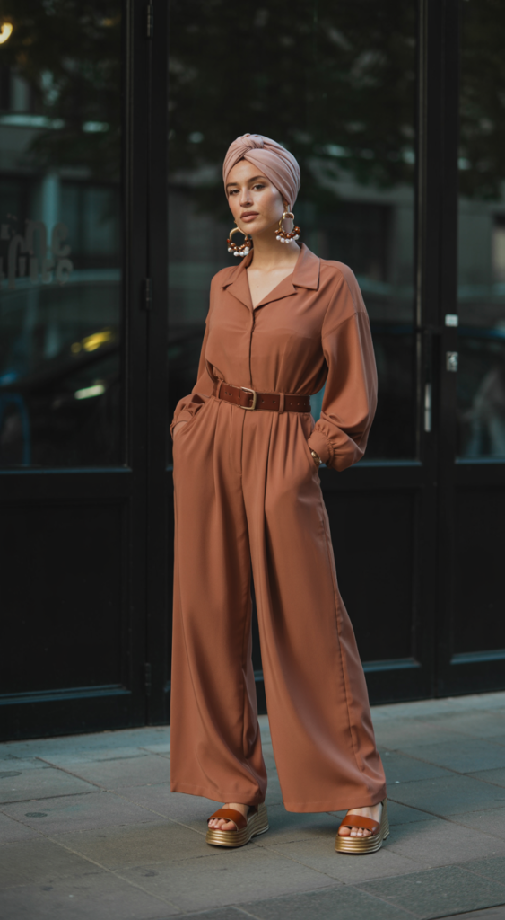 Vintage-Style Jumpsuit Look