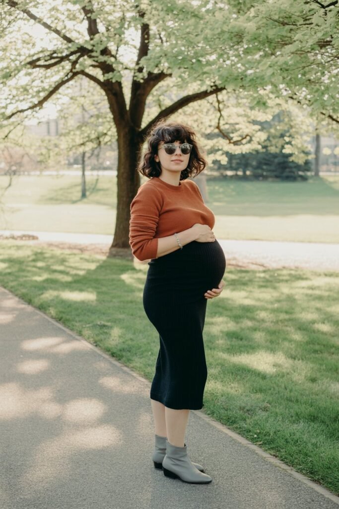 15+ Fall Pregnancy Outfits to Keep You Cozy, Stylish, and Confident