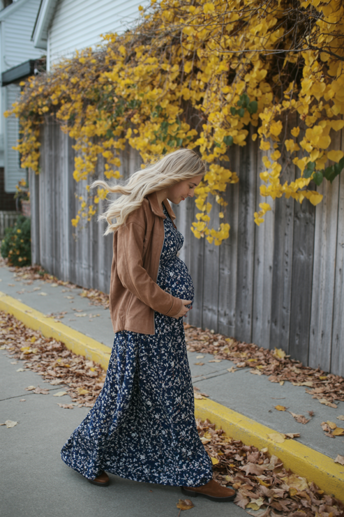 Floral Maxi with Cozy Cardigan
