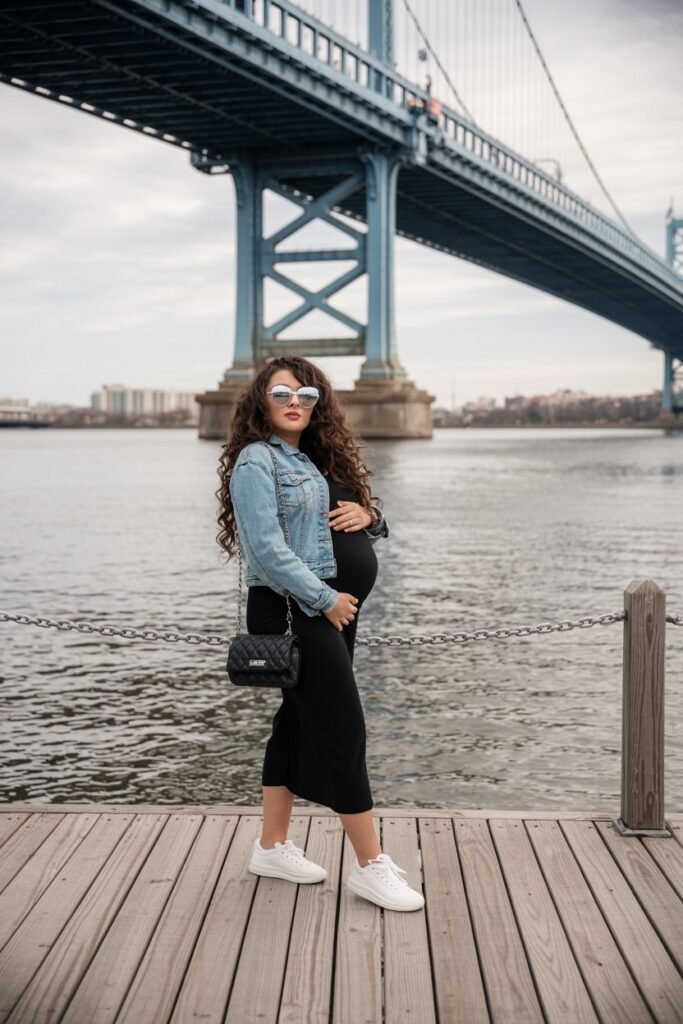 Casual Chic in Denim and Black