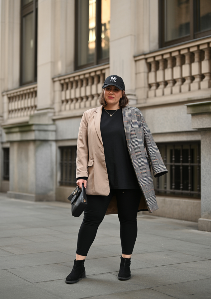 Layered Plaid and Camel Chic